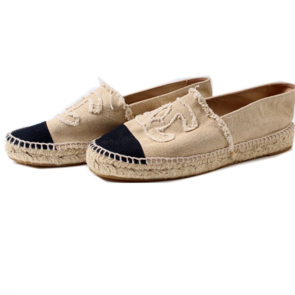 CHANEL Canvas Espadrilles Size 39